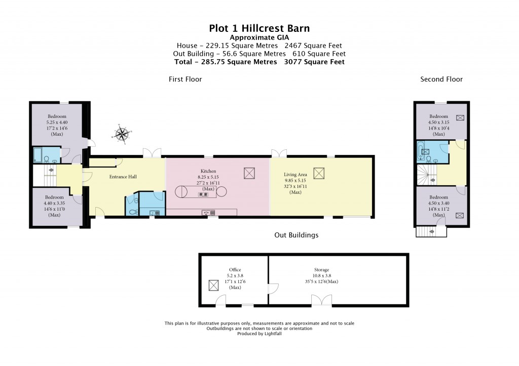 Floorplans For Hillcrest Barn Laynes Court, Birdlip, Gloucester, Gloucestershire
