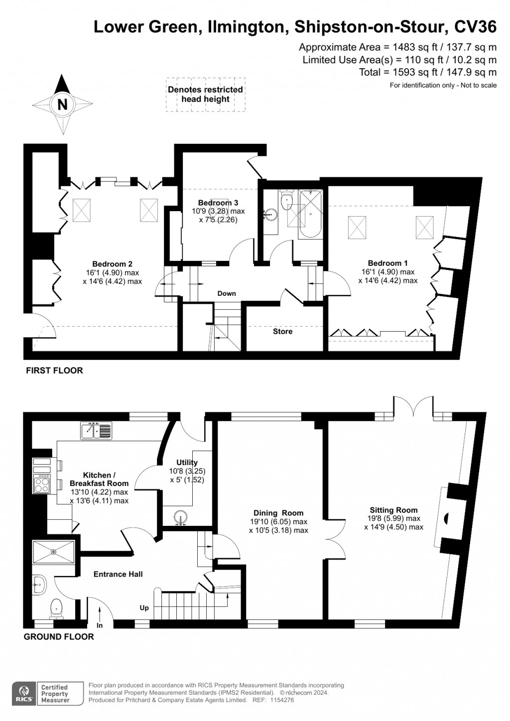 Floorplans For Lower Green, Ilmington, Shipston-on-Stour, Warwickshire